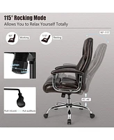 Height Adjustable Big and Tall Office Chair Computer Desk Chair with Metal Base