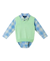 Andy & Evan Baby Boys Long Sleeve Buttondown Pant Set