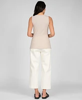 Seraphine Women's Maternity Square Neck Button Front Vest Top