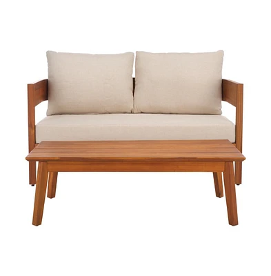 Theo Outdoor Bench And Table Set