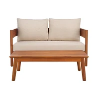 Theo Outdoor Bench And Table Set