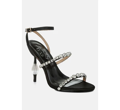 Aragon Diamante Embellished Fantasy Heel Sandals