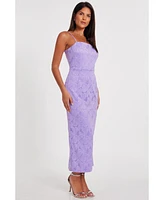 Quiz Women's Lace Strappy Maxi Dress