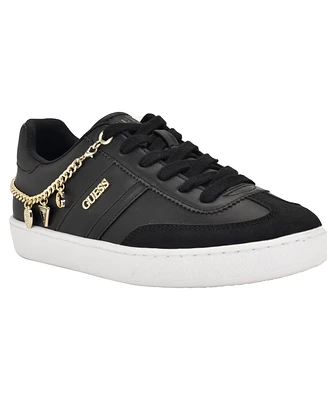 Guess Women's Naoko Charms Lace-Up Court Sneakers
