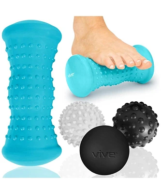 Joroto Massage Ball Set (4 Piece) - Foot Pain Hot Cold Therapy Kit - Plantar Fasciitis, Heel Spur, Sore Muscles, Trigger Point