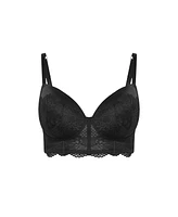 City Chic Plus Allure Demi Longline Bra
