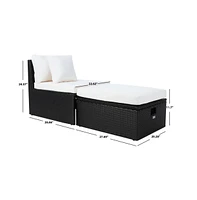 Pramla Outdoor Set With Ottoman