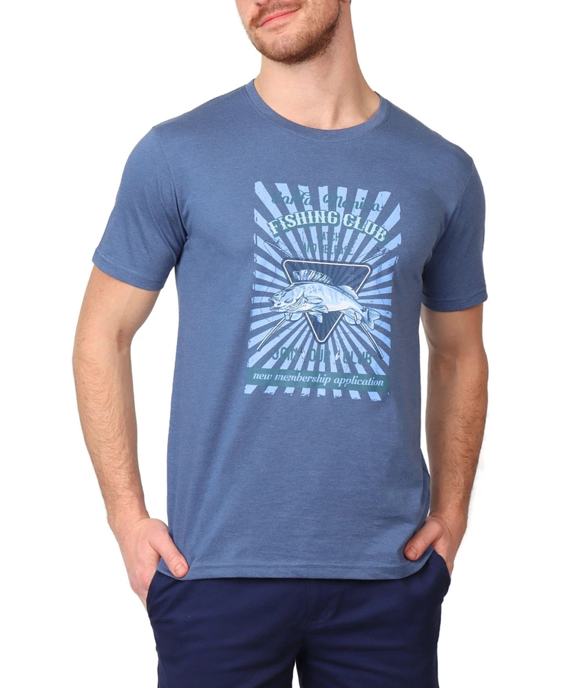 Tailorbyrd Men's Fishing Club Graphic T-Shirt