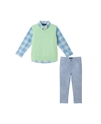 Andy & Evan Toddler Boys Toddler/Child Long Sleeve Buttondown Pant Set