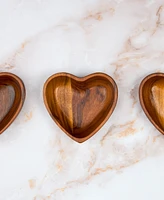 Nambe Eat Your Heart Out Small Bowls 3-Pc. Set