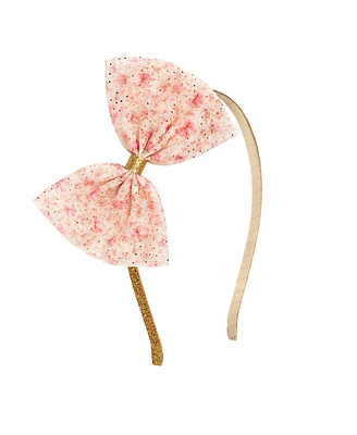 Sweet Wink Girls Ditsy Floral Tulle Bow Headband
