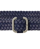 Lauren Ralph Slide-Buckle Woven Denim Belt