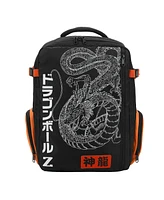Dragon Ball Z Shenron Line Art Black 17" Large Travel Backpack