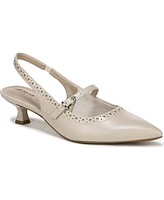 LifeStride Women's Marilyn Pointed Toe Kitten Heel Slingback Pumps