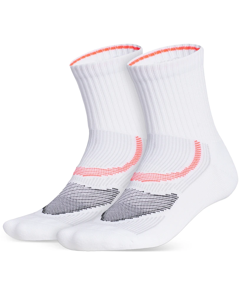 adidas Men's Superlite Performance High Quarter Socks, Pack of 2