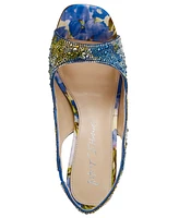 Betsey Johnson Women's Mina Rhinestone Peep Toe Evening Sandals