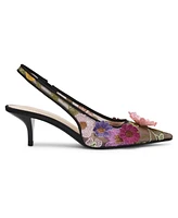 Betsey Johnson Women's Dian Floral Slingback Pumps
