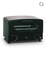 Willow Kitchen Compact Toaster Oven - Toasts and Bakes with 4 Slice or 9" Pizza Capacity, Crumb Tray, Baking Rack