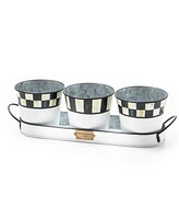 Mackenzie-Childs Spectator Galvanized Herb Pots, Set of 3