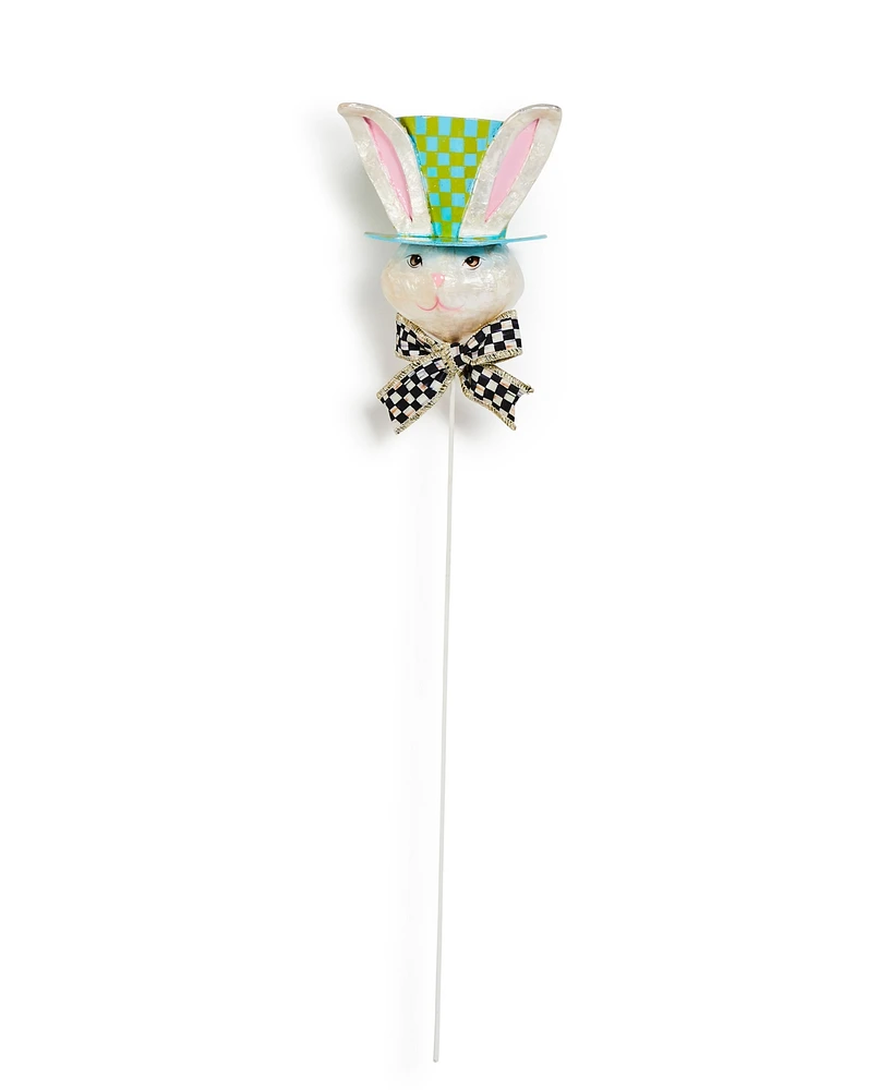 Mackenzie-Childs Calico Top Hat Rabbit Pick