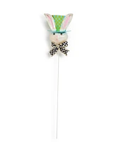 Mackenzie-Childs Calico Top Hat Rabbit Pick