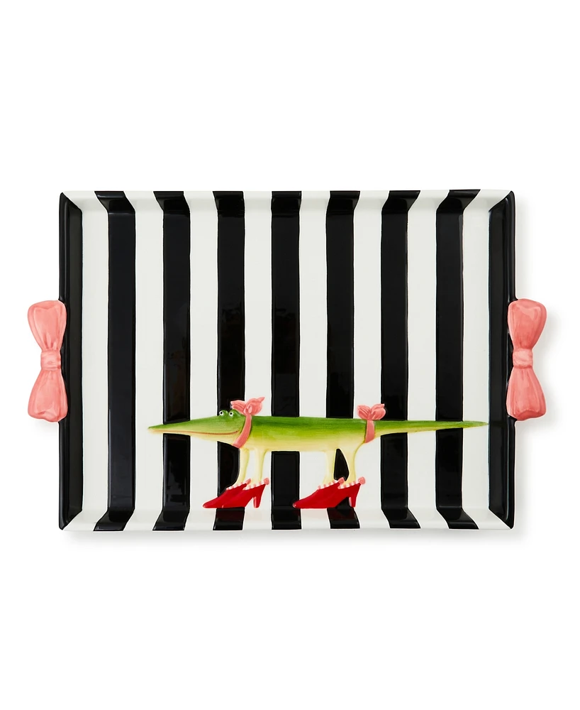 Mackenzie-Childs Patience Brewster Gloria Alligator Tray