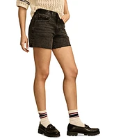 Lucky Brand Women's 90s Raw-Hem Midi Shorts