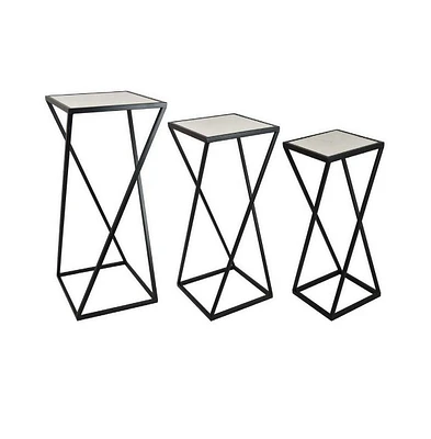 Set of 3 Plant Stand Tables for Stylish and Organized Plant Display in Your Home