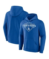 Fanatics Men's Royal Los Angeles Dodgers 2024 World Series Champions Logo Pullover Hoodie