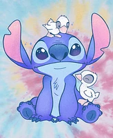 Lilo Stitch Men's Cute Ducks Short Sleeve Tie Dye T-Shirt