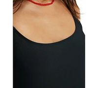 Cotton On Women's Thin Strap Low-Scoop One Piece Swimsuit