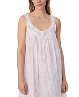Eileen West Women's Cotton Sleeveless Short Chemise