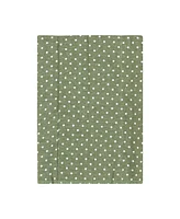 Hudson Baby Boys and Girls Cotton Poly Flannel Burp Cloths 8-Pack, Sage Floral, One Size