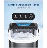 Cowsar 26 Pound Portable Countertop Ice Maker, 9 Bullet Cubes 6 Mins, Self-Cleaning