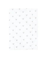 Hudson Baby Boys and Girls Cotton Poly Flannel Burp Cloths 8-Pack, Fairytale Princess, One Size