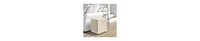 Versatile Capiz End Table Stool, Square Design with Sturdy Base