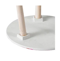 Set of 2 Side Tables with Elegant Floral Design for Stylish Home Decor