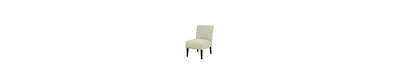 Upholstered Accent Chair with Wood Frame and Channel Tufted Back