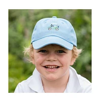Bits & Bows Boys Boys Golf Cart Baseball Hat in Blue