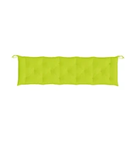 Garden Bench Cushions 2 pcs Bright Green 70.9"x19.7"x2.8" Oxford Fabric