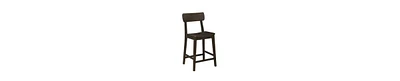 Curved Back Counter Stool – Rubberwood Chair for Kitchen & Bar