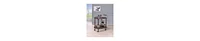 Wooden and Metal 2-Tier Rolling Serving Cart for Home Entertaining
