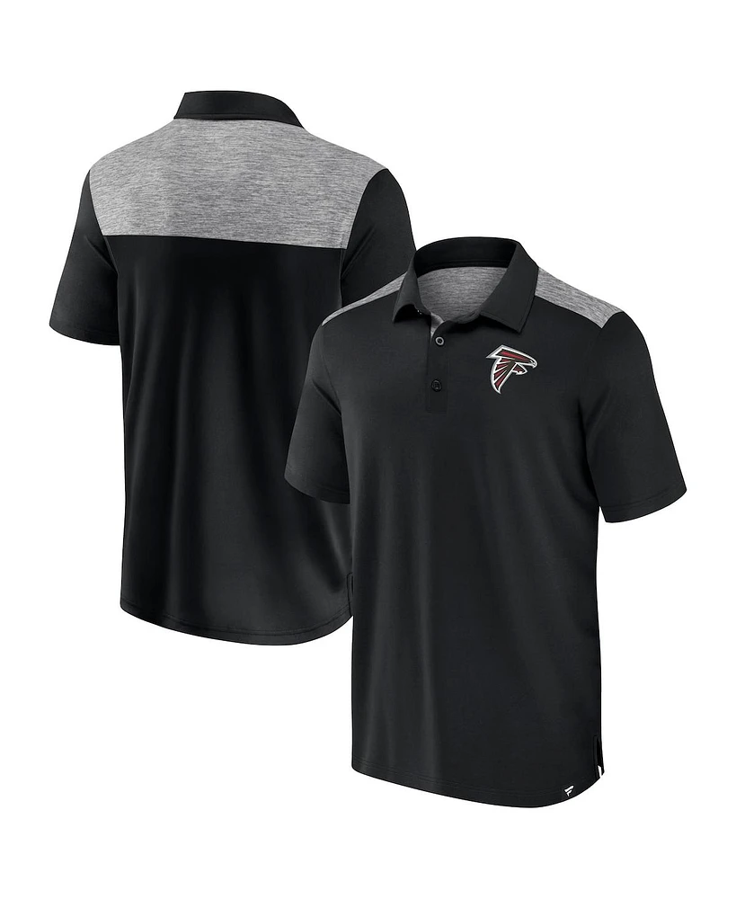 Fanatics Men's Black Atlanta Falcons Long Shot Polo Shirt