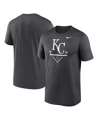 Nike Men's Anthracite Kansas City Royals Icon Legend Performance T-Shirt