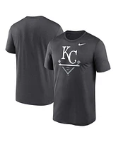 Nike Men's Anthracite Kansas City Royals Icon Legend Performance T-Shirt