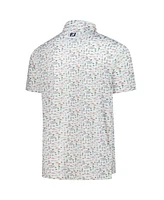 FootJoy Men's White Wm Phoenix Open Prodry All Over Print Polo Shirt