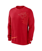 Nike Men's Red Toronto Blue Jays Statement Ball Game Fleece Pullover Sweatshirt
