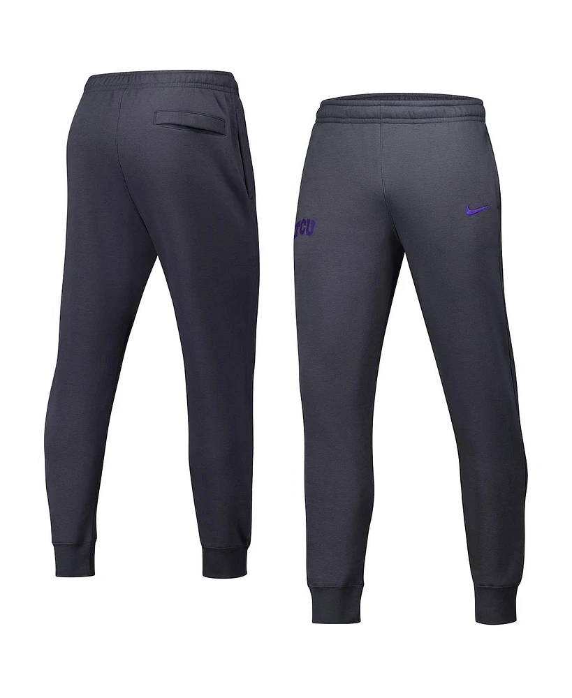 Nike Men's Anthracite Tcu Horned Frogs Club Fleece Pants
