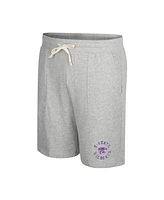 Colosseum Men's Heather Gray Kansas State Wildcats Love To Hear This Terry Shorts