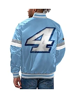 Starter Men's Light Blue Kevin Harvick Home Game Full-Snap Varsity Jacket